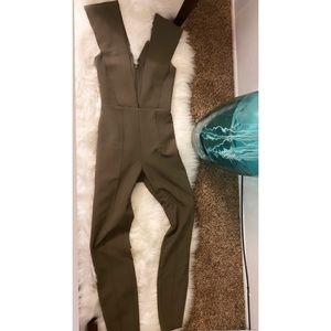 Olive Green Pants Suit